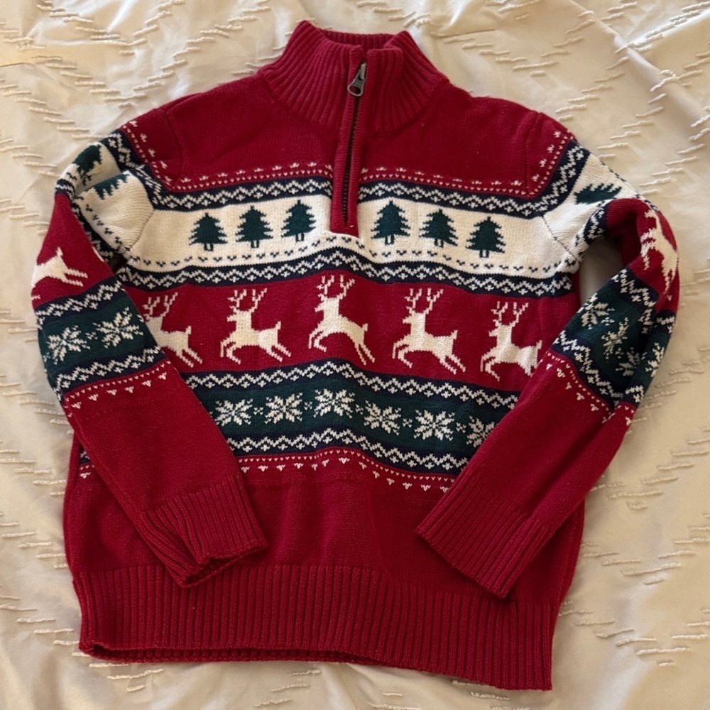 Children’s Place Red Half-Zip Sweater